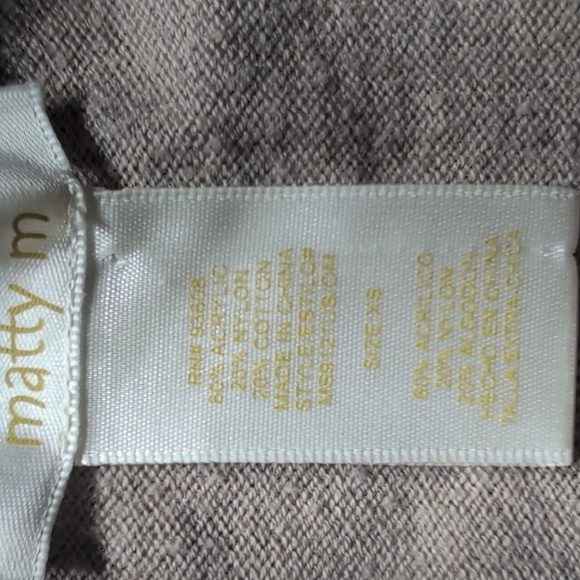 Matty M Women's Tan Open Front Cardigan Sweater Size XS - Picture 2 of 4